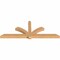Ekena Millwork Redmond Smooth Timber Gable Bracket, Western Red Cedar, 108"W x 40"H x 5 1/2"D x 5 1/2"F, 9/12 Pitch GBW108X40X0606RED00SWR - alternate 4